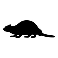 Otter silhouette