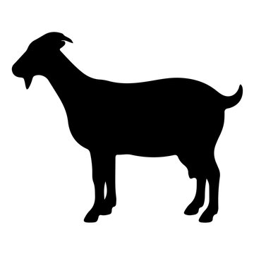 recommend clip art: silhouette of a goat