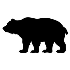Fototapeta na wymiar bear silhouette