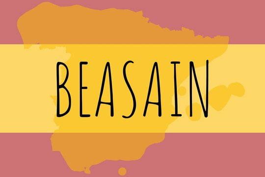 Beasain: Illustration mit dem Namen der spanischen Stadt Beasain