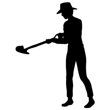 recommend clip art: silhouette farmer