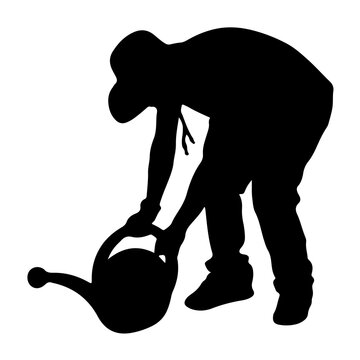 recommend clip art: silhouette farmer