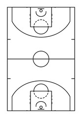 Basketball court diagram
