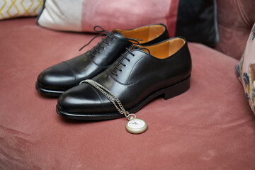 zapato, glamour, moda reloj de bolsillo