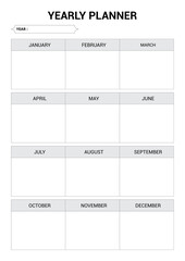 Yearly Planner