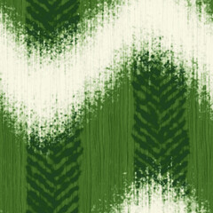 Green Pigment-Dyed Effect Textured Chevron Pattern
