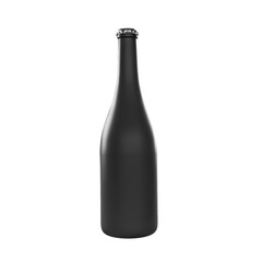 Wine glass bottle transparent