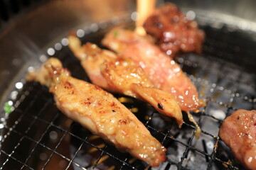 焼肉（鶏せせり）