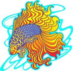 Betta fish mascot