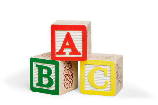 ABC Blocks Isolated