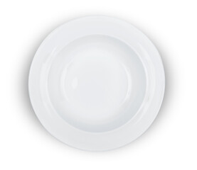 White Plate on white background