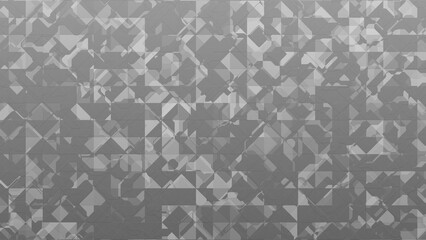 abstract modern geometric ornament pieces gray background stylization paper cut, 3d render
