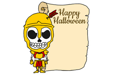 Happy Halloween with Skeleton Knight Theme