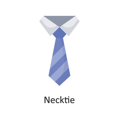Necktie Vector Solid Icon Design illustration. Banking and Payment Symbol on White background EPS 10 File