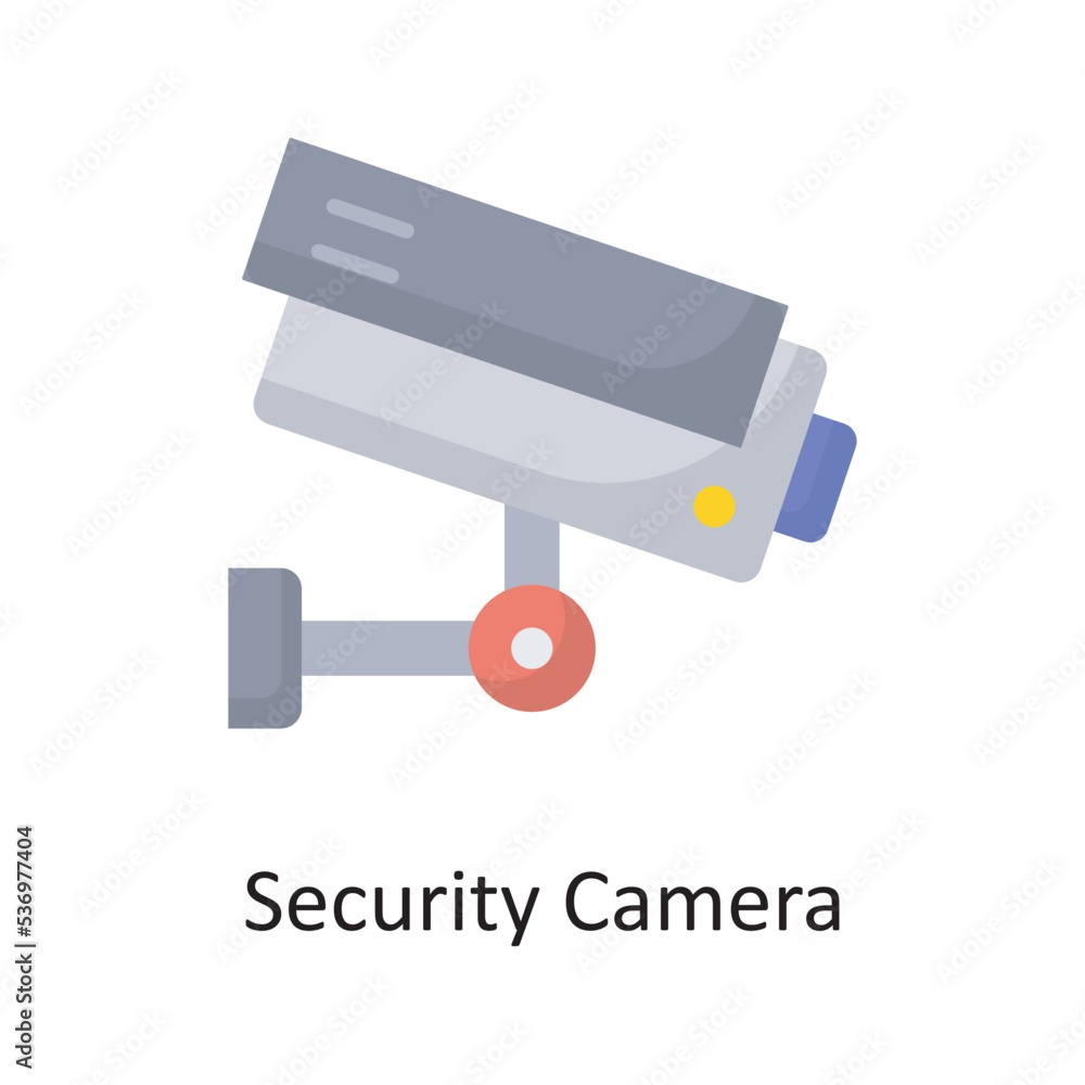 Poster security camera vector solid icon design illustration. banking and payment symbol on white backgroun