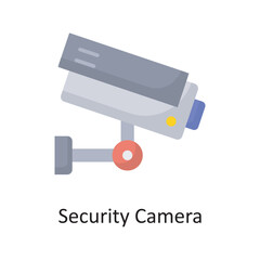 Security Camera Vector Solid Icon Design illustration. Banking and Payment Symbol on White background EPS 10 File