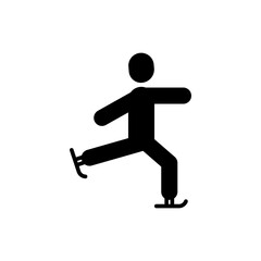 Fototapeta na wymiar Figure Skating icon design template vector illustration