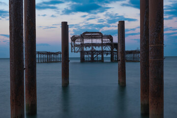 West Pier Brighton with columns