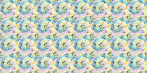 Girly Psychedelic Kaleidoscope. Seamless. Dye