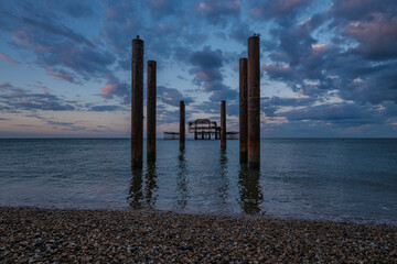 West Pier Brighton at sunrise