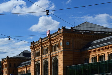 Historical Central Rail Way Station in Hannover, the Capital City of Lower Saxony