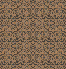 Abstract geometric pattern. A seamless background, vintage texture.	