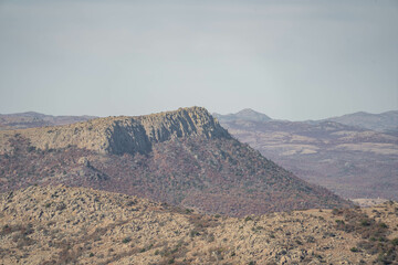 Wichita Mountains Wildlife Refuge in the fall, autumn, view from Mount Scott
