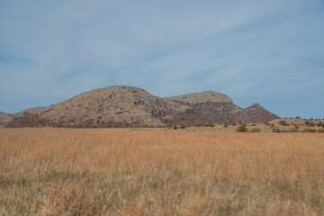 Wichita Mountains Wildlife Refuge in the fall, autumn