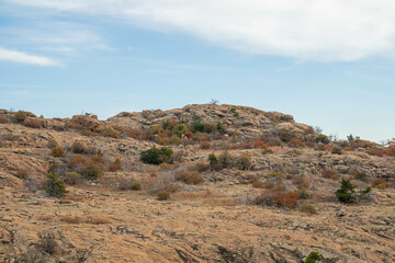 Wichita Mountains Wildlife Refuge in the fall, autumn