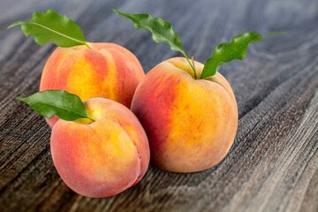 Fresh ripe sweet Peach fruit