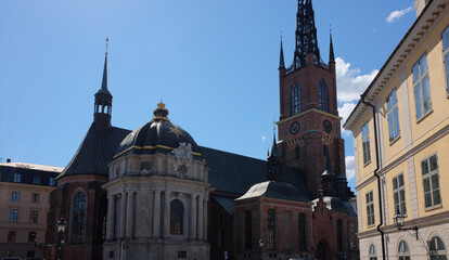 Obraz premium An old historical building in Stockholm
