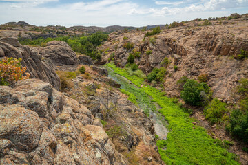 Wichita Mountains Wildlife Refuge in the summer