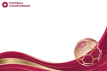Football World Cup 2022 Background Vector