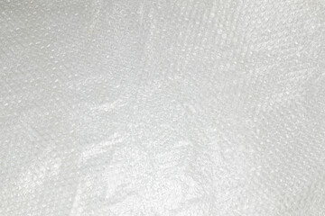 fragment of packaging film with bubbles close-up