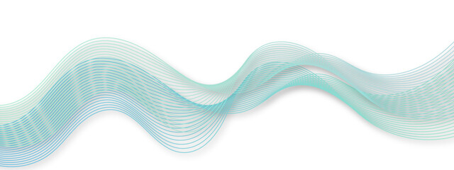 Abstract modern colorful blue wavy stylized lines background. blending gradient colors. You can use for Web, Texture, Wallpaper, Template, Desktop background, Business banner, poster design.