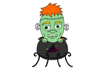 Halloween Frankenstein in The Cauldron