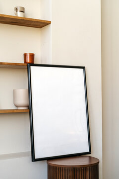 Picture frame with copy space in the interior