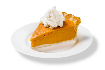 Pumpkin Pie Slice Isolated