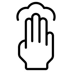 Obraz premium 4x tap icon