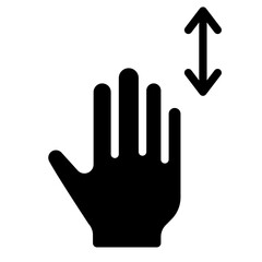 5x vertical scroll icon