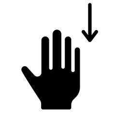 Obraz premium 5x drag down icon
