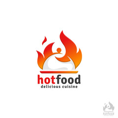 Hot Food Logo Template