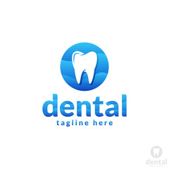 Dental - Teeth Healthy Care Logo Template