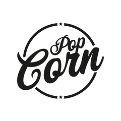 Pop Corn sign vintage lettering