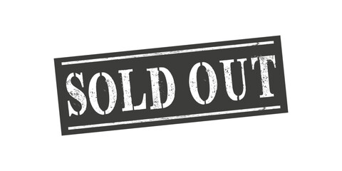 Fototapeta premium sold out stamp. sold out square grunge sign. sold out