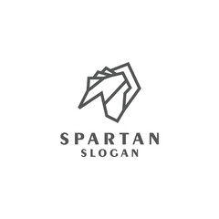 Spartan logo icon vector image