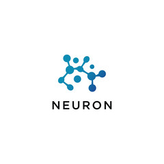 Fototapeta na wymiar Neuron logo icon vector image