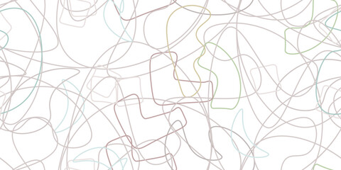 Chaotic Simple Seamless Pattern Textile One Line