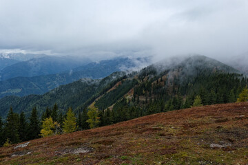 Obraz premium autumn mountain landscape in the alps
