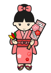 着物姿の女の子